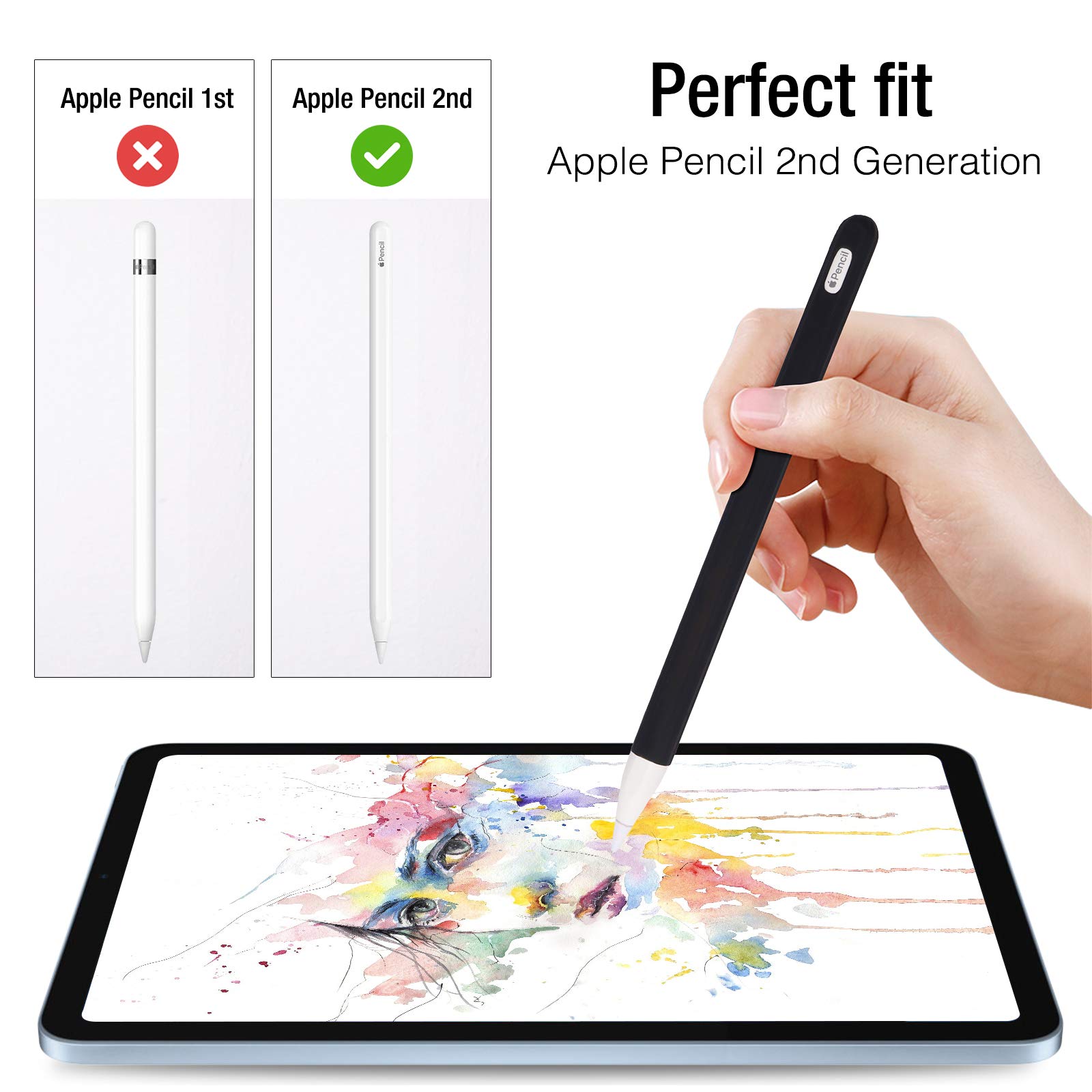 Amazon.com: ProCase Soft Silicone Case for Apple Pencil 2nd